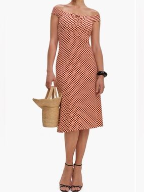 Reformation Milo Knit Dress Pamplona Dot Size M